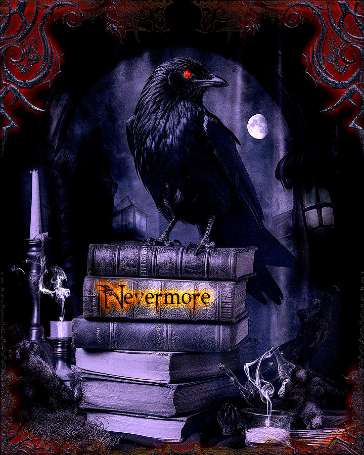 The Raven Nevermore Digital Art by Michael Damiani