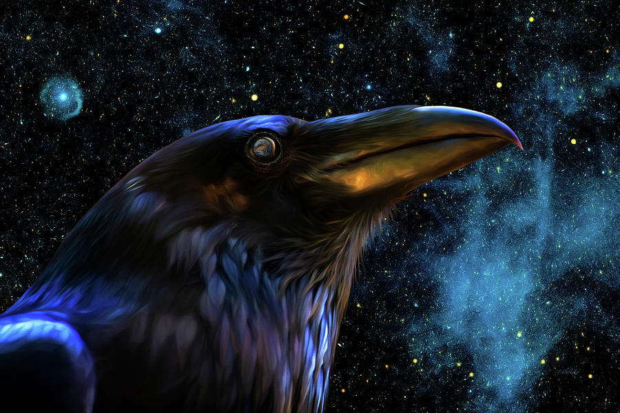 The Raven - Wildlife Art Painting by Jordan Blackstone