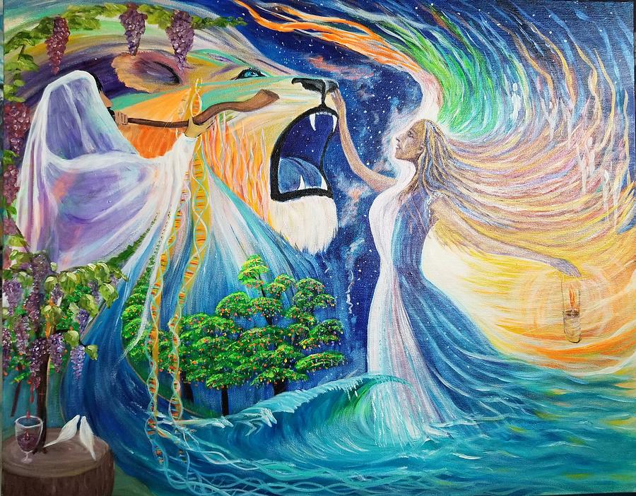 The reach Painting by Allio Jenny The reach Painting by Allio Jenny