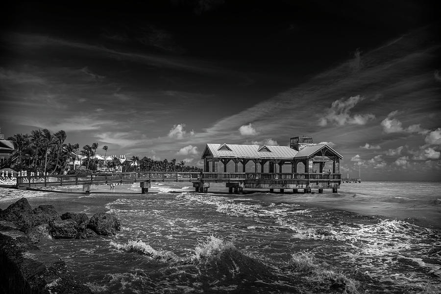 The Reach - Key West - Pavillion - Monotone GRK1096_02242020  Photograph by Greg Kluempers