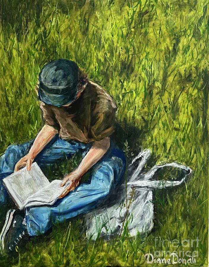Summer Painting - The Reader by Diane Donati