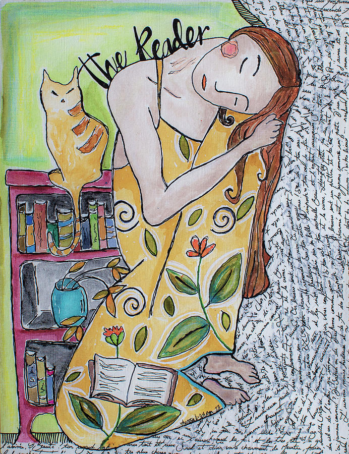 The Reader Painting by Theresa Marie Johnson