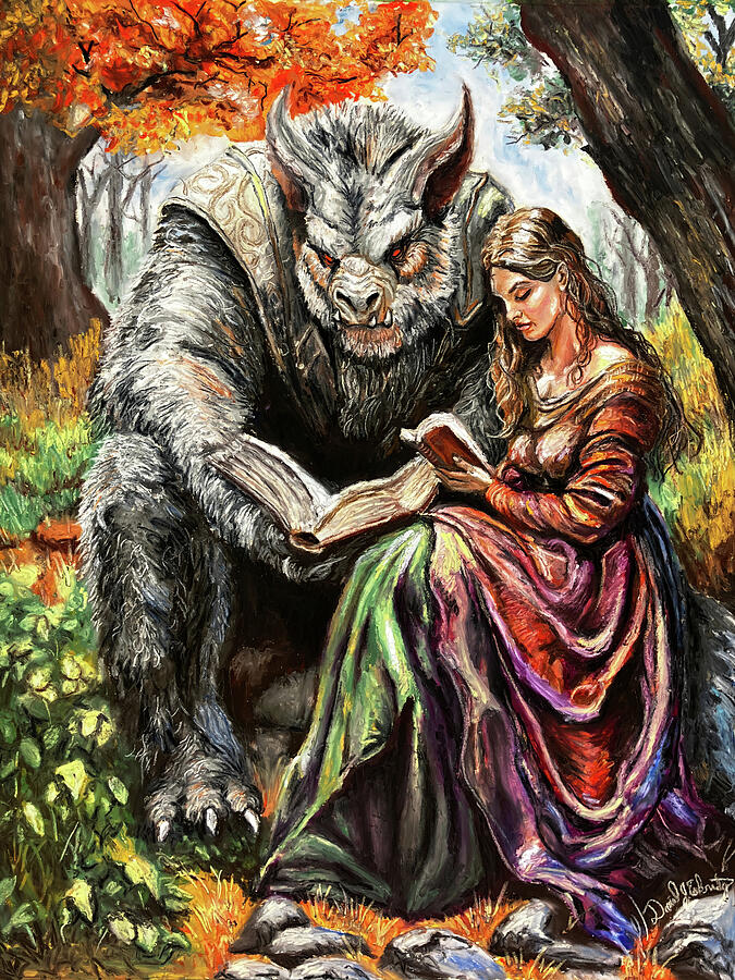 The Reading Lesson Pastel by Daniel Eskridge