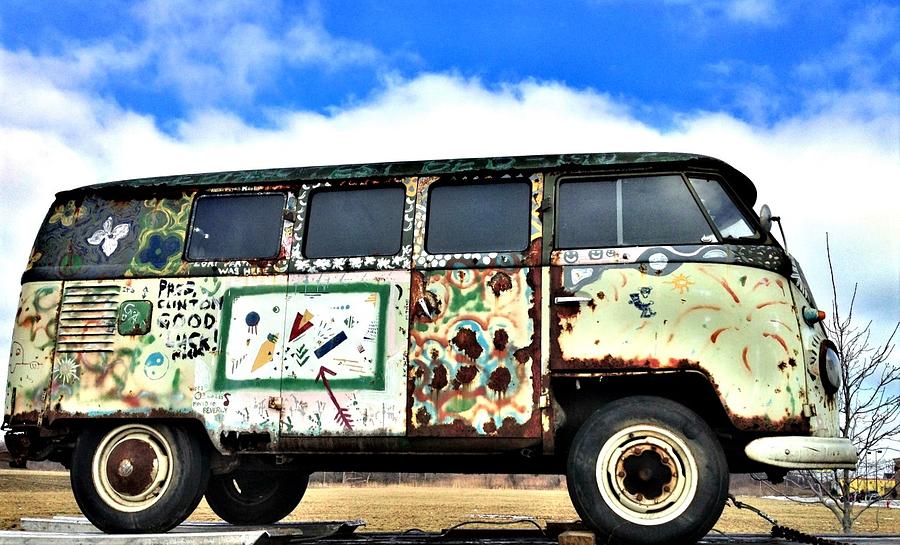 The Real Deal Vintage VW Van Photograph by Debbie Turrisi - Fine Art ...