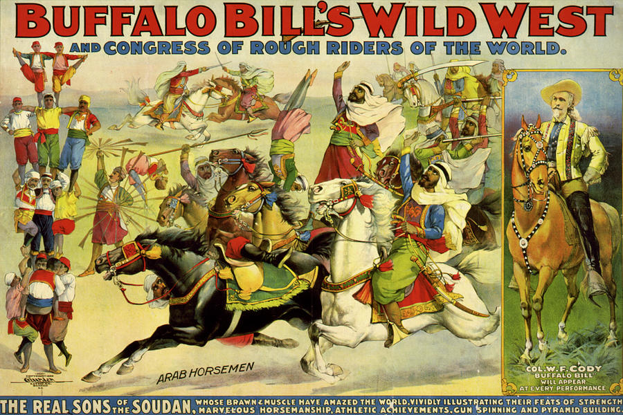 Horse Drawing - The Real Sons of the Soudan by Buffalo Bills Wild West Show Poster