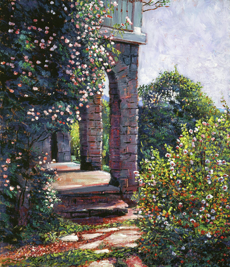 The Rear Garden Painting by David Lloyd Glover
