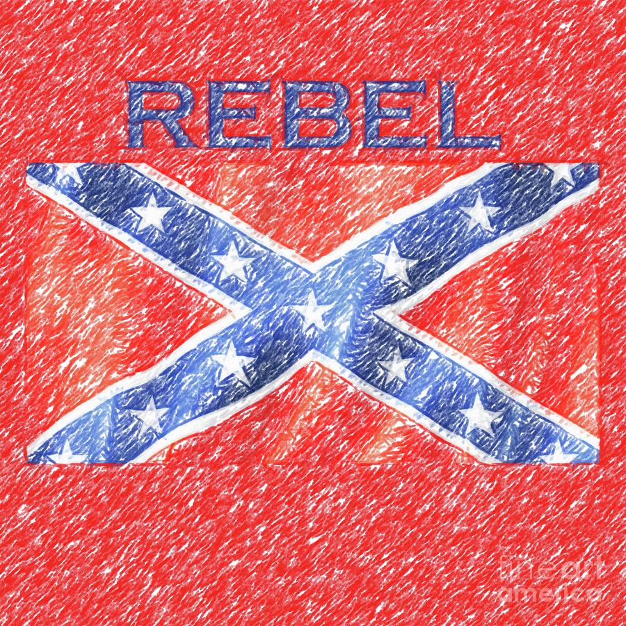 The Rebel Drawing by Darrell Foster