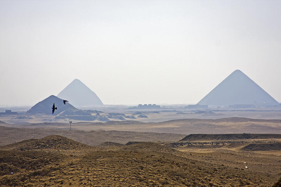 The Red and Bent Pyramids of Egypt Photograph by Matt Champlin