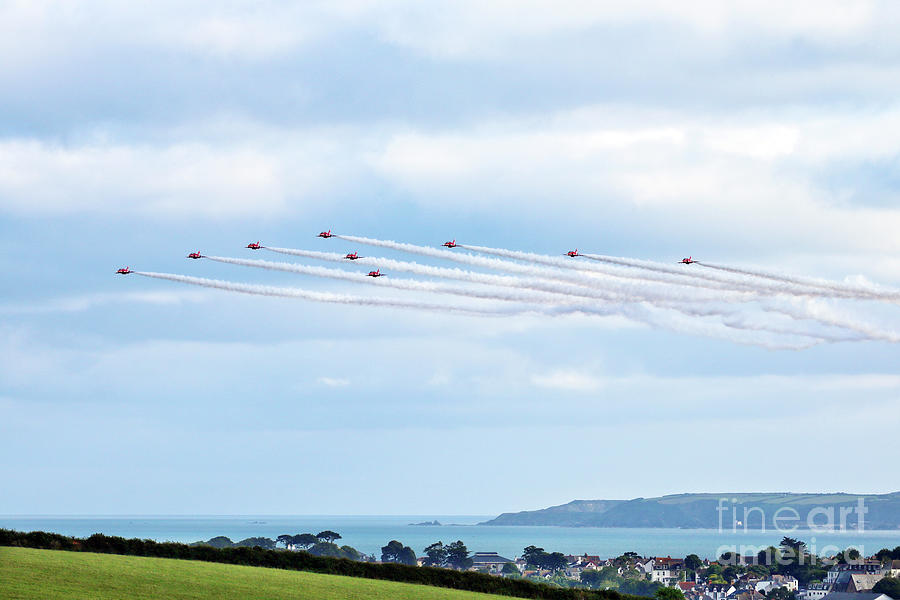 The Red Arrows Falmouth Week 2016 Photograph by Terri Waters