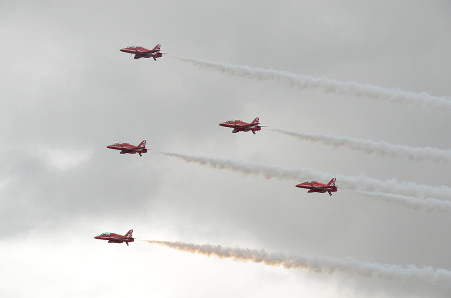 The Red Arrows Photograph by Gordon James