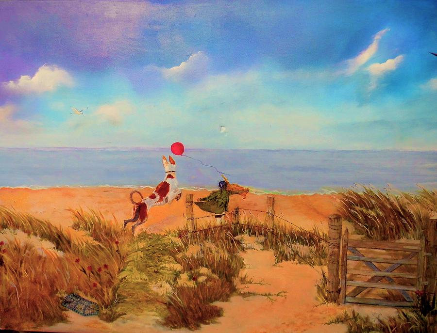 The Red Balloon Painting by Jane Simpson | Fine Art America