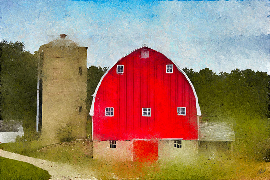 The Red Barn Painting by Glenn Galen