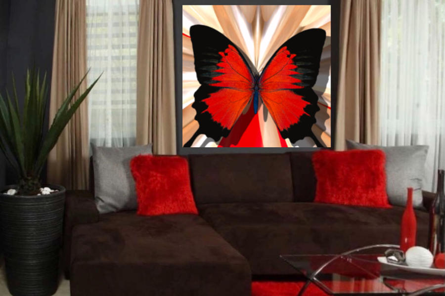The Red Butterfly Digital Art by Gayle Price Thomas