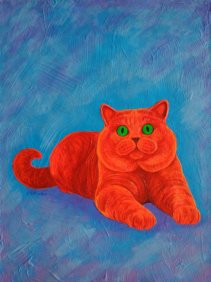 The Red Cat. Painting