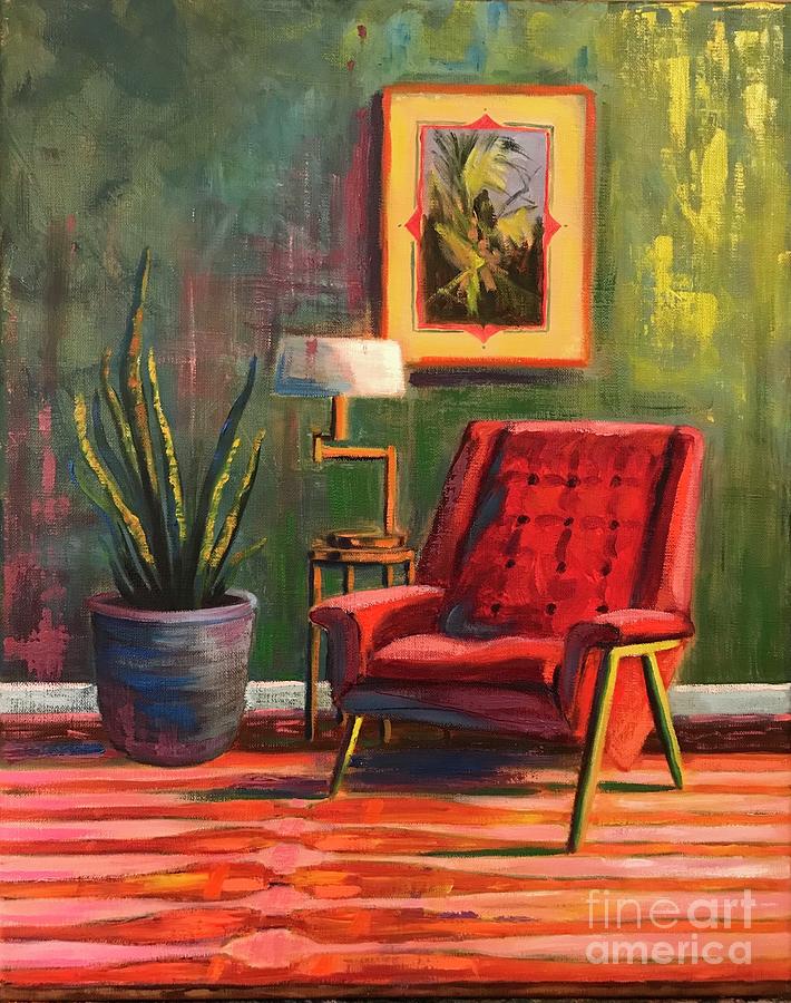 The Red Chair Painting by Sherrell Rodgers