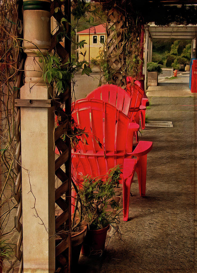 The Red Chairs In Bandon Old Town Photograph by Thom Zehrfeld