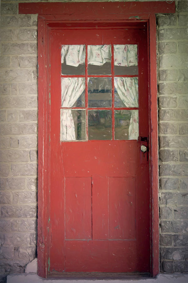 The Red Door Photograph by Teresa Wilson