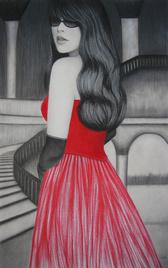 The Red Dress Painting by Lynet McDonald