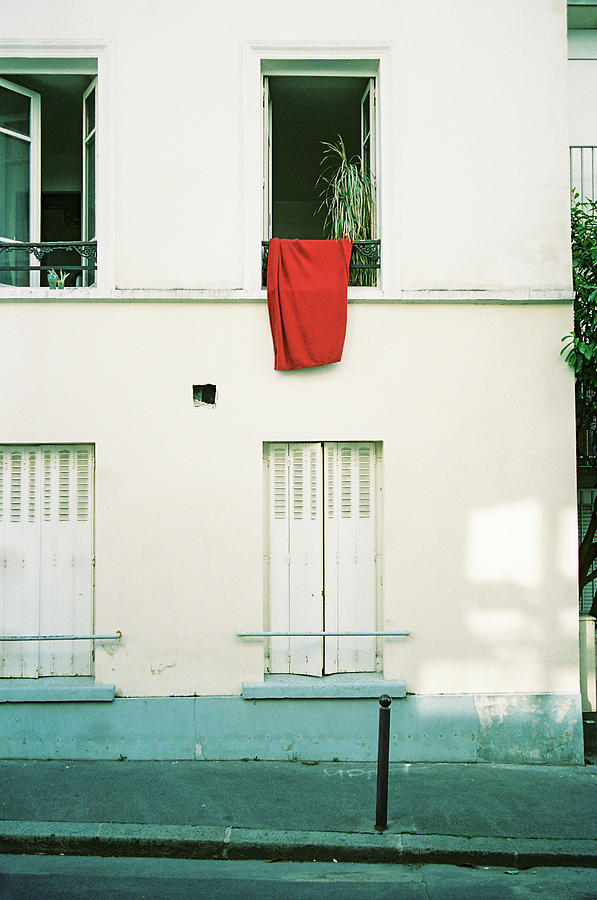 The red flag Photograph by Barthelemy De Mazenod