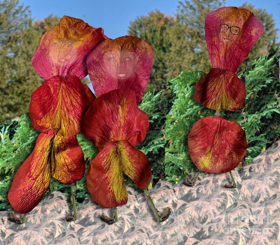 The Red Petal Society Digital Art by Lori Kingston