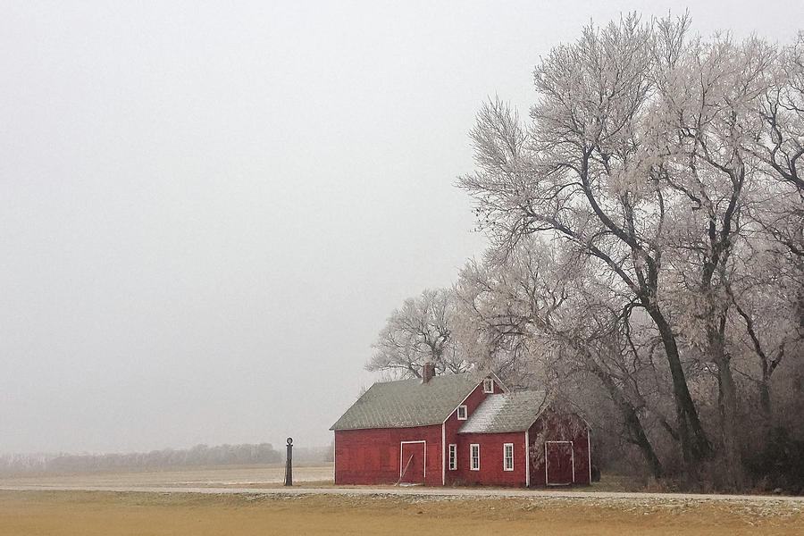 The Red Shed Rests on a Gloomy Winter Day Photograph by Mary Tastad The Red Shed Rests on a Gloomy Winter Day Photograph by Mary Tastad