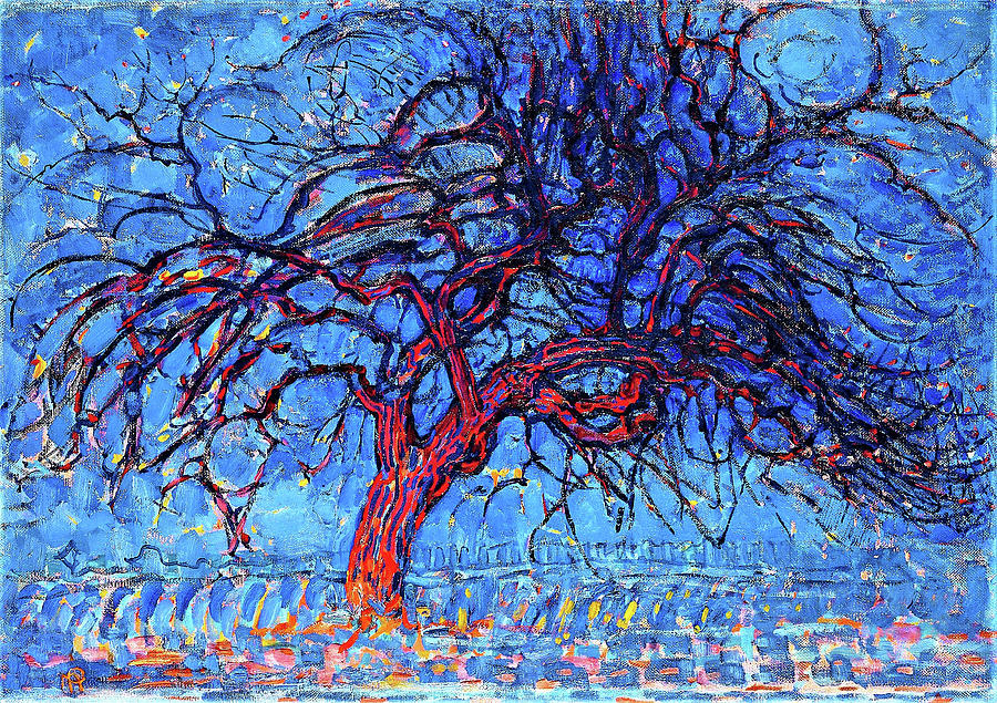 The Red Tree - Digital Remastered Edition Painting by Piet Mondrian ...