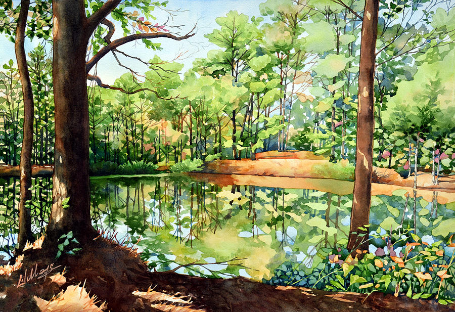 The Reflecting Pond Painting by Mick Williams