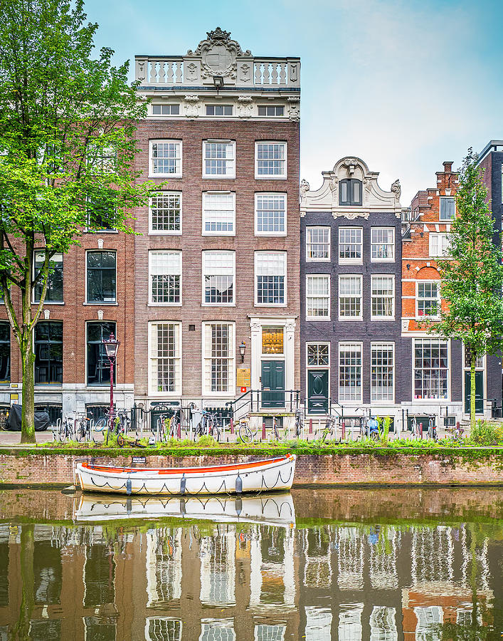 The Netherlands Photograph - The Reflections of Amsterdam by Marla Brown