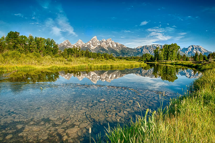 The Reflections of Schwabacher Landing Photograph by Ronnie Wiggin