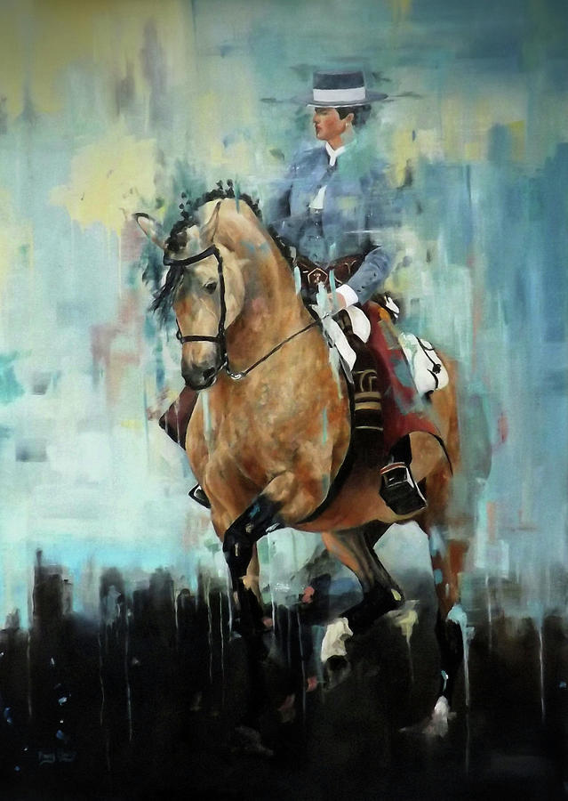 The Rejoneadora Painting by Barry BLAKE