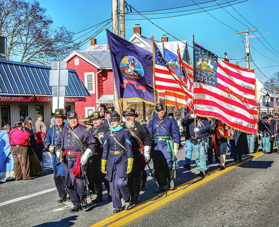 The Remembrance Day Parade Gettysburg Photograph by William E Rogers