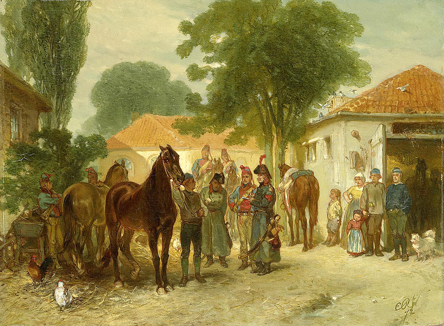 The requisition Painting by Charles Rochussen