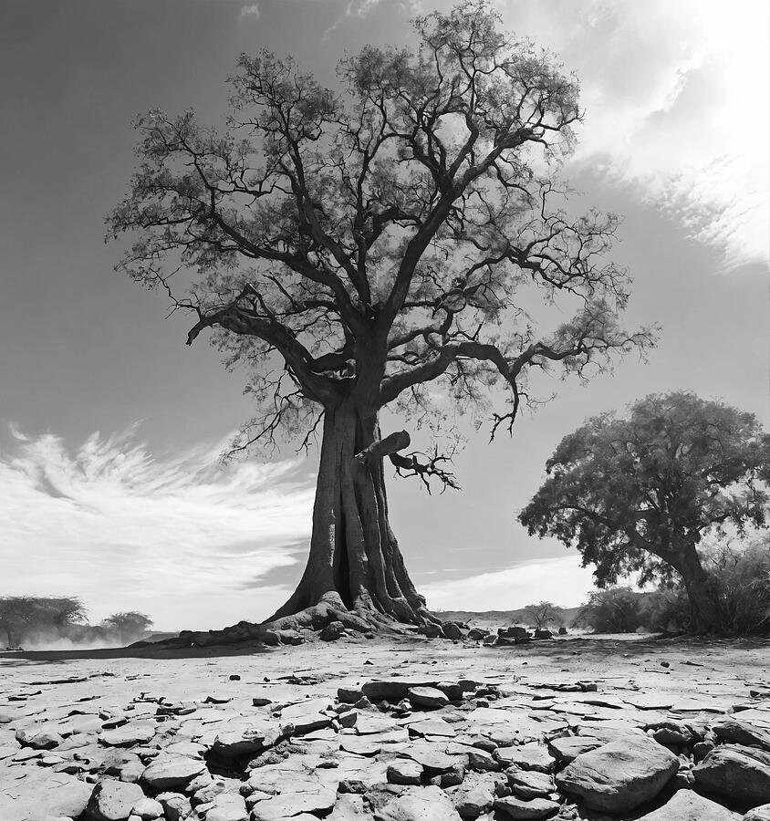 The Resilient Baobab Tree Standing Tall Against the Odds Digital Art by Artfinity X The Resilient Baobab Tree Standing Tall Against the Odds Digital Art by Artfinity X