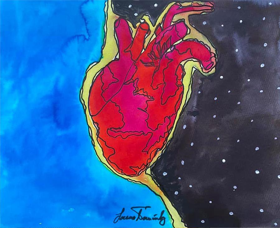 The Resilient Heart Painting by Lorena Fernandez