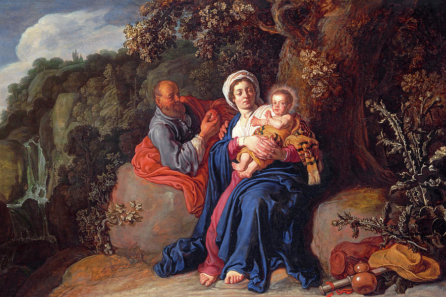 The Rest on the Flight into Egypt 1620 Photograph by Munir Alawi