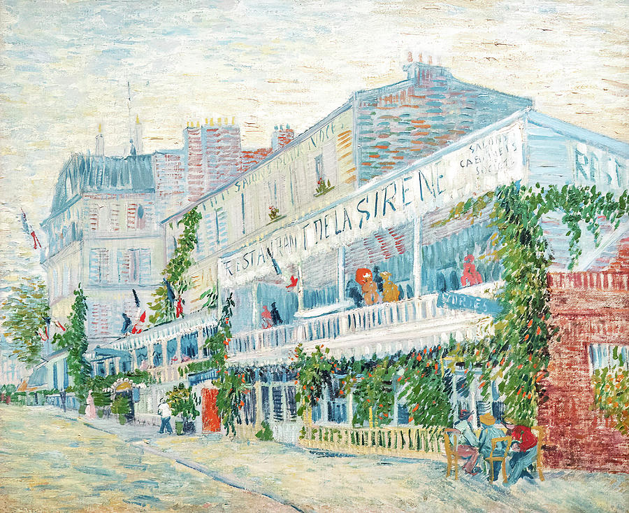 Vincent Van Gogh Painting - The Restaurant de la Sirene at Asnieres #2 by Vincent van Gogh
