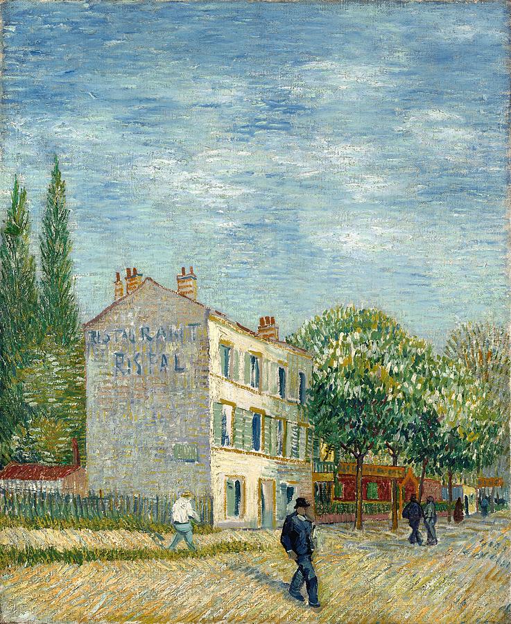 Vincent Van Gogh Painting - The Restaurant Rispal in Asnieres by Vincent van Gogh