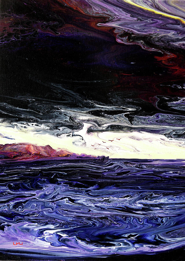 The Restless Sea Painting by Laura Iverson