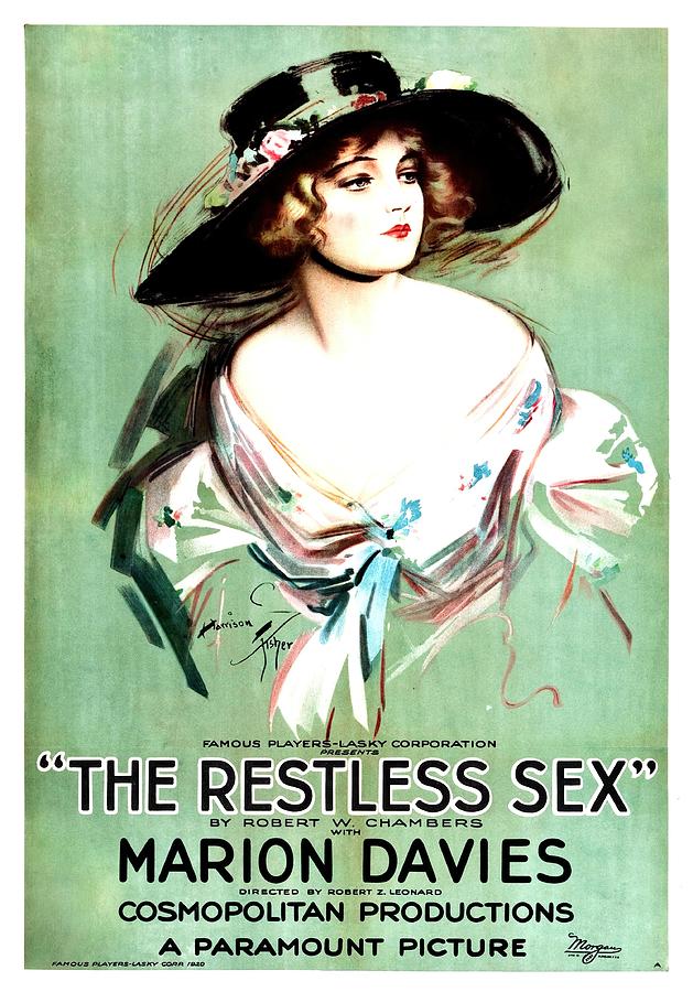 Vintage Mixed Media - The Restless Sex - 1920 by Movie World Posters