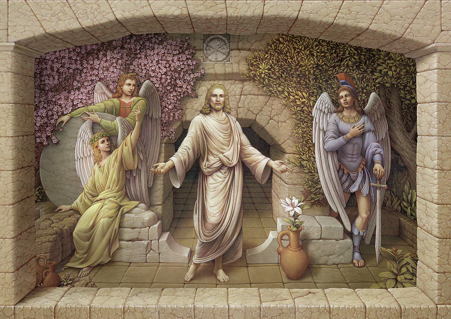 The Resurrection Painting by Kurt Wenner