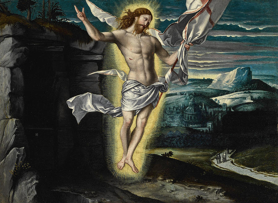 The Resurrection Of Christ Painting by Giovanni Battista Moroni