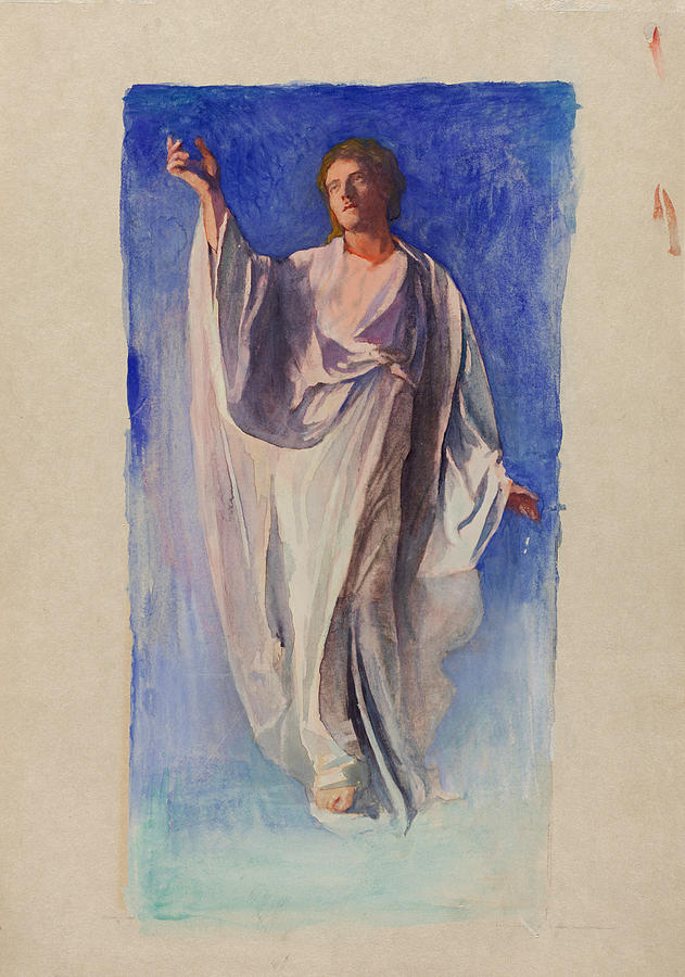 The Resurrection of Christ Drawing by John LaFarge