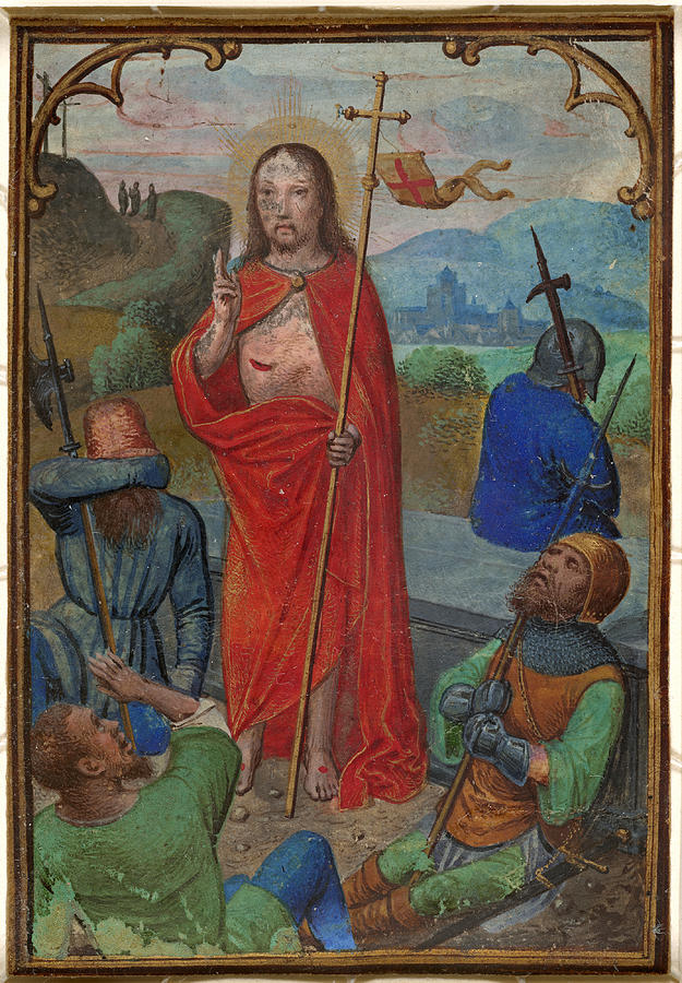 The Resurrection Painting by Simon Bening