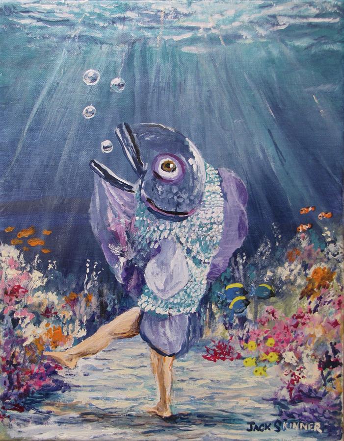 The Reverse Mermaid Painting by Jack Skinner