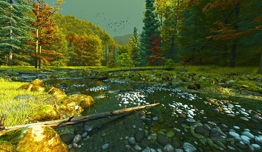 The Rhythm Of Fall Digital Art by Dieter Carlton