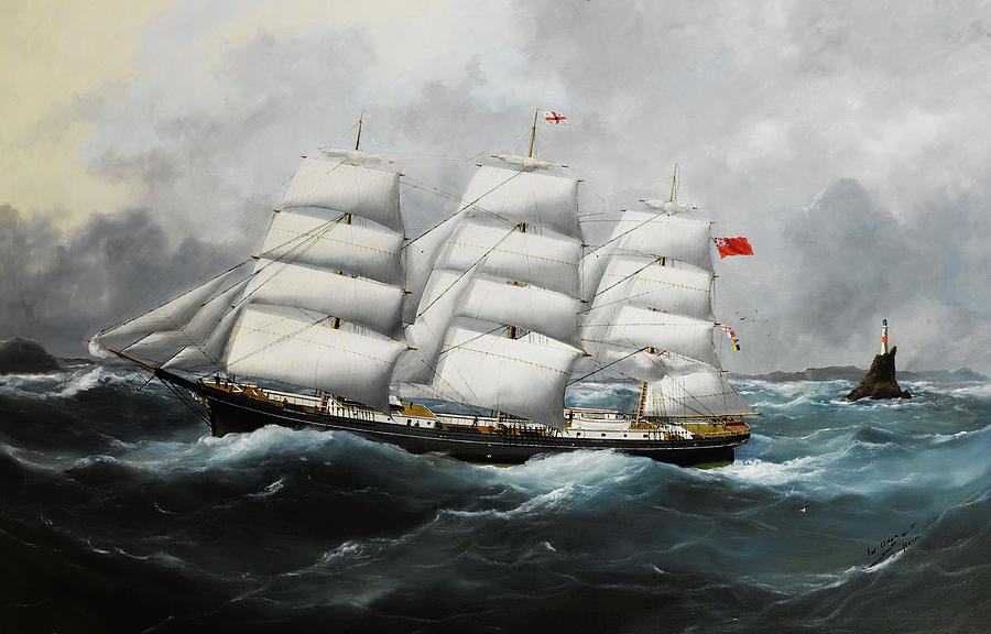 The Richard Rylands Passing The Fastnet Rock Painting by Mountain Dreams