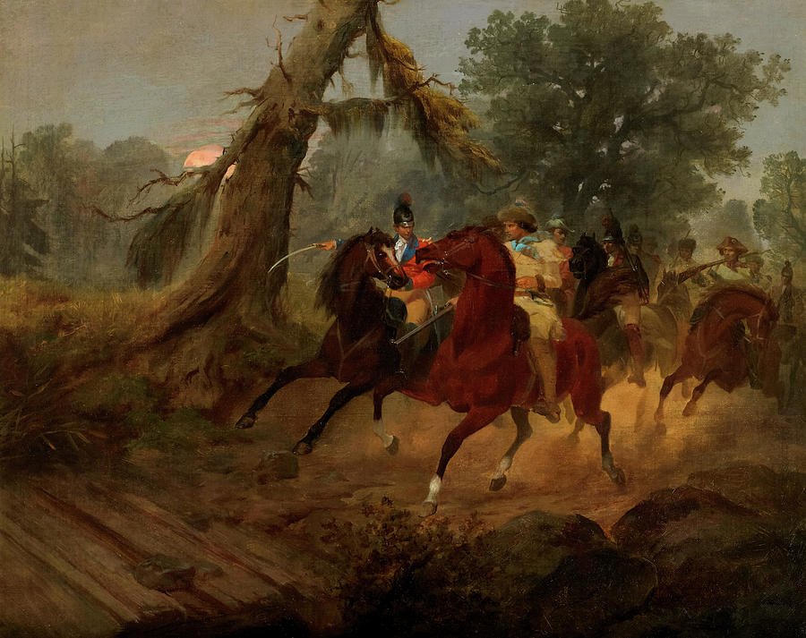 Alonzo Chappel Painting - The Ride of General Marions Men, 1850 by Alonzo Chappel