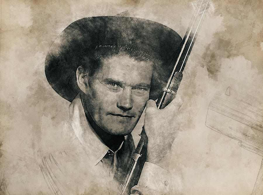The Rifleman, Chuck Connors Mixed Media by Pheasant Run Gallery
