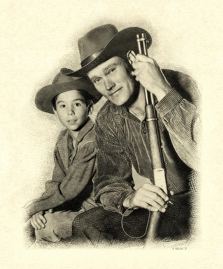 The Rifleman - Drawing FX Digital Art by Brian Wallace