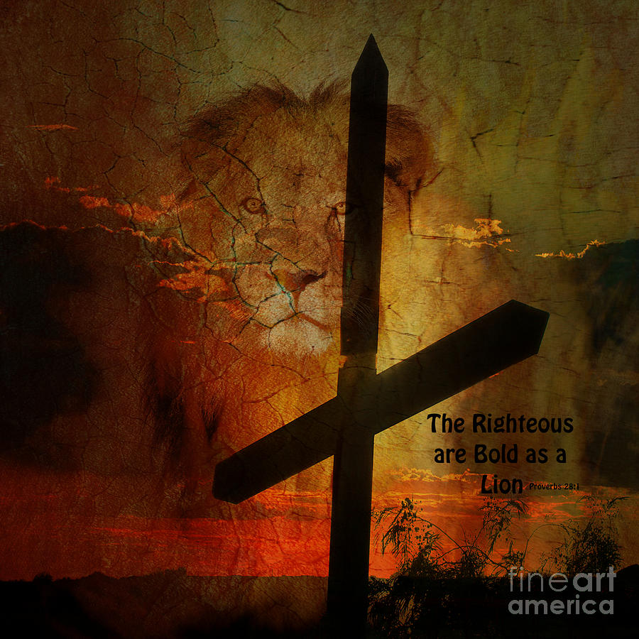 The Righteous are Bold Mixed Media by Beverly Guilliams